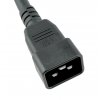 C20 to C13 Black 1,5 m, 10a/250v, H05VV-F3G1,0 Power Cord