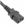 C20 to C13 Black 1,5 m, 10a/250v, H05VV-F3G1,0 Power Cord