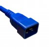 C20 to C13 Blue 1,0 m, 10a/250v, H05VV-F3G1,0 Power Cord