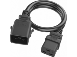 C20 to C19 P-Lock, 1,0 m Black, 16a/250v, H05VV-F 1,50 Power Cord