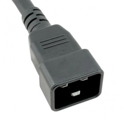 C20 to C21 Black 0,9 m, 20a/250v, 12/3 SJT Power Cord