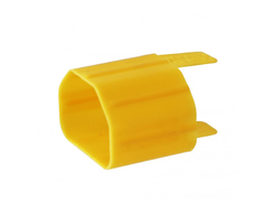 Secure Sleeve C13 into C14 Inlet with Tab Yellow 